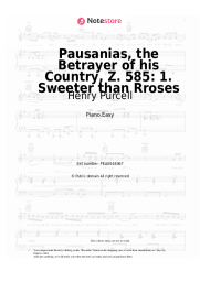 undefined Henry Purcell - Pausanias, the Betrayer of his Country, Z. 585: 1. Sweeter than Rroses