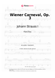 undefined Johann Strauss I - Wiener Carneval, Op. 3
