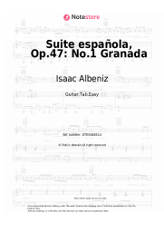 undefined Isaac Albeniz - Suite española, Op.47: No.1 Granada