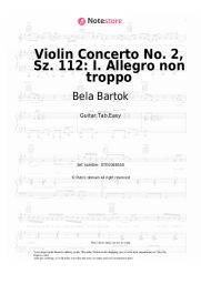 undefined Bela Bartok - Violin Concerto No. 2, Sz. 112: I. Allegro non troppo