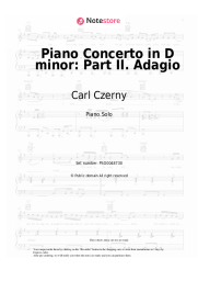 undefined Carl Czerny - Piano Concerto in D minor: Part II. Adagio