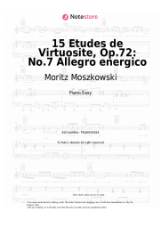 undefined Moritz Moszkowski - 15 Etudes de Virtuosite, Op.72: No.7 Allegro energico