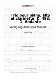 undefined Wolfgang Amadeus Mozart - Trio pour piano, alto et clarinette, K. 498: 1. Andante