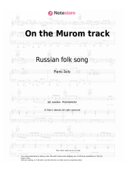 undefined Russian folk song - On the Murom track