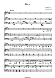 Sheet music, chords Gazirovka - Black