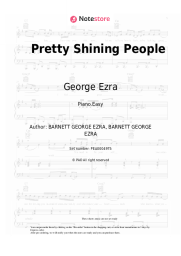 Sheet music, chords George Ezra - Pretty Shining People