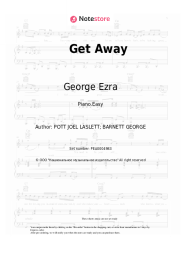 Sheet music, chords George Ezra - Get Away