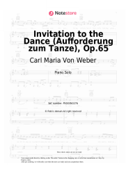 Sheet music, chords Carl Maria Von Weber - Invitation to the Dance (Aufforderung zum Tanze), Op.65