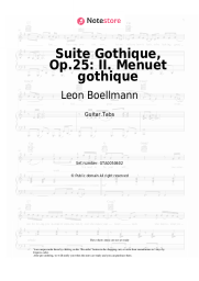 undefined Leon Boellmann - Suite Gothique, Op.25: II. Menuet gothique