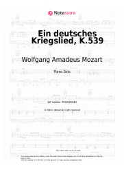 undefined Wolfgang Amadeus Mozart - Ein deutsches Kriegslied, K.539