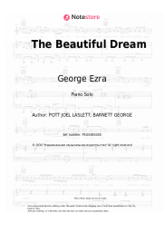 Sheet music, chords George Ezra - The Beautiful Dream