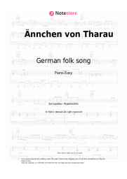 undefined German folk song - Ännchen von Tharau