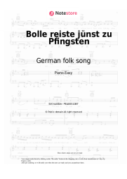 undefined German folk song - Bolle reiste jünst zu Pfingsten