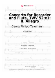 undefined Georg Philipp Telemann - Concerto for Recorder and Flute, TWV 52:e1: II. Allegro