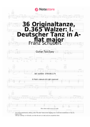 undefined Franz Schubert - 36 Originaltanze, D.365 Walzer: I. Deutscher Tanz in A-flat major