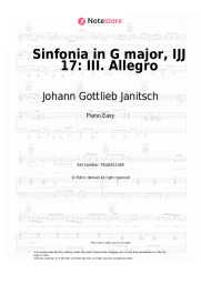 undefined Johann Gottlieb Janitsch - Sinfonia in G major, IJJ 17: III. Allegro