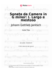 undefined Johann Gottlieb Janitsch - Sonata da Camera in G minor: I. Largo e mestoso