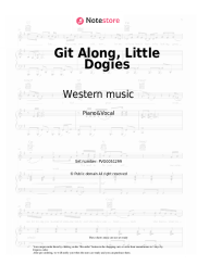 undefined Western music - Git Along, Little Dogies