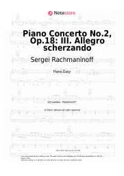 Sheet music, chords Sergei Rachmaninoff - Piano Concerto No.2, Op.18: III. Allegro scherzando