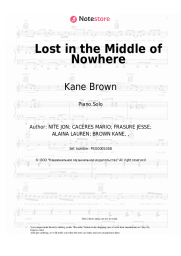 Sheet music, chords Kane Brown, Becky G - Lost in the Middle of Nowhere