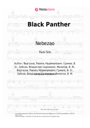 Sheet music, chords Nebezao, Rafal - Black Panther