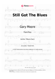 Sheet music, chords Gary Moore - Still Got The Blues