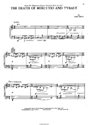 Sheet music, chords Nino Rota - The Death of Mercutio and Tybalt
