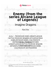 undefined Imagine Dragons - Enemy (from the series Arcane League of Legends)