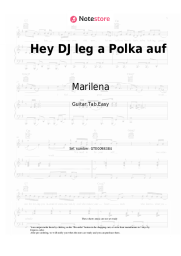 Sheet music, chords Marilena - Hey DJ leg a Polka auf