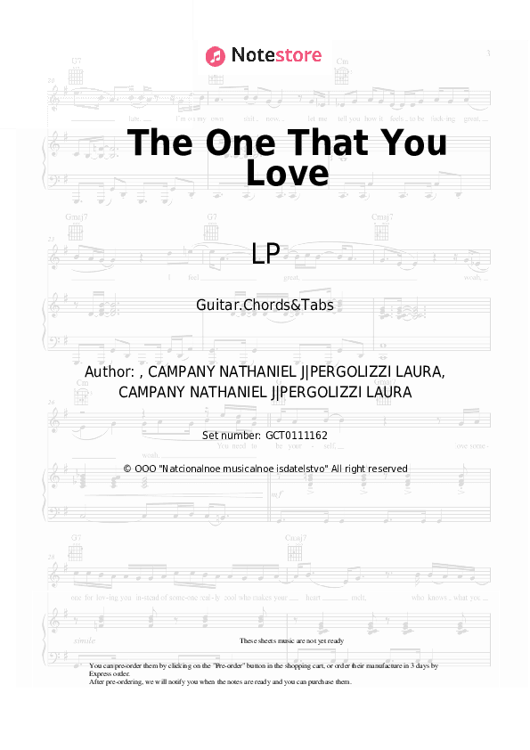 The One That You Love - LP Chords and Tabs - Guitar.Chords&Tabs