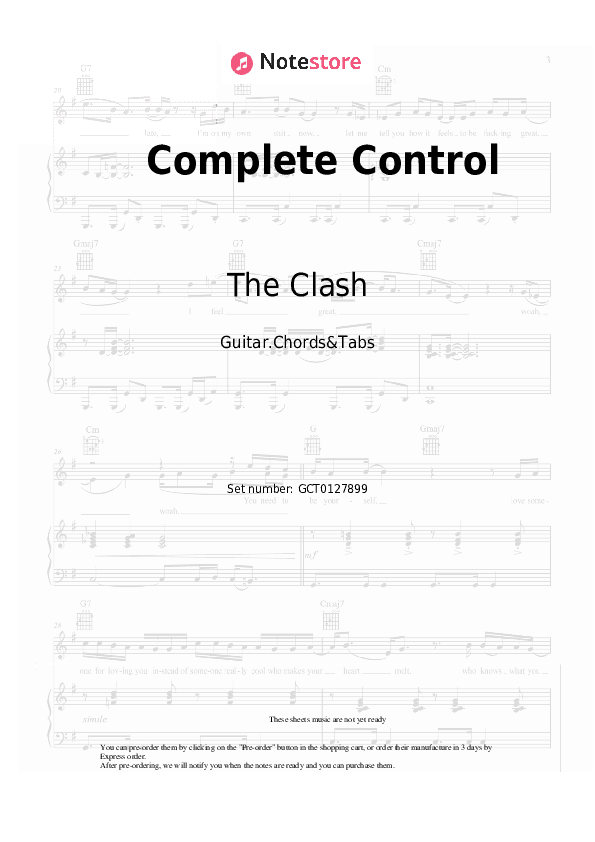 Complete Control - The Clash Chords and Tabs - Guitar.Chords&Tabs