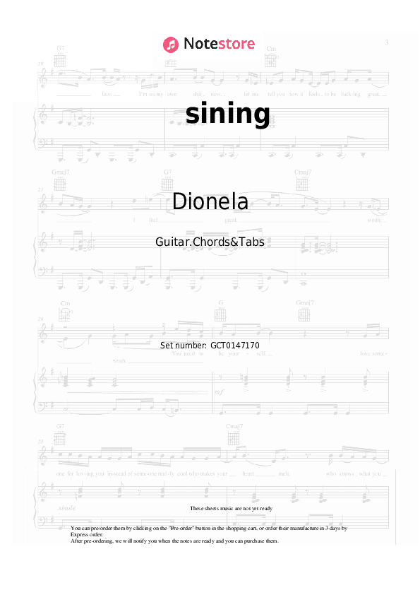 sining - Dionela, Jay R Chords and Tabs - Guitar.Chords&Tabs