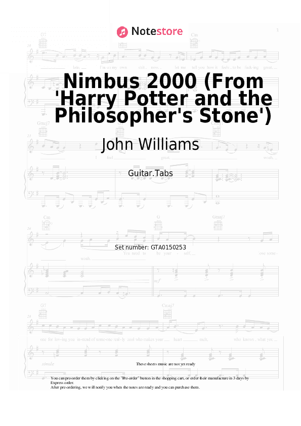Nimbus 2000 (From 'Harry Potter and the Philosopher's Stone') - John Williams Tabs - Guitar.Tabs