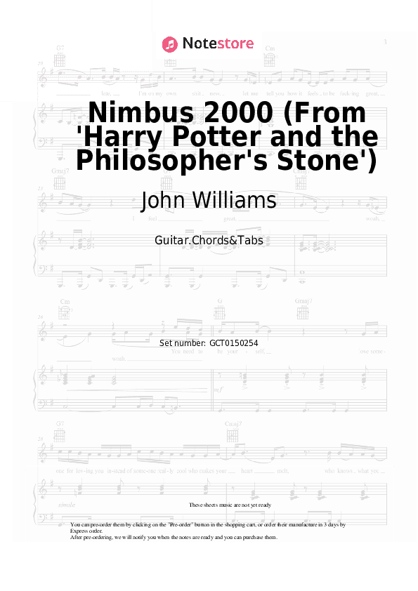 Nimbus 2000 (From 'Harry Potter and the Philosopher's Stone') - John Williams Chords and Tabs - Guitar.Chords&Tabs