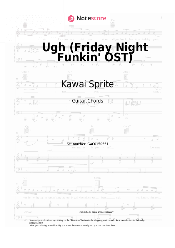 Ugh (Friday Night Funkin' OST) - Kawai Sprite Chords - Guitar.Chords