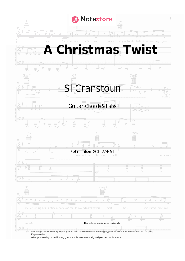 A Christmas Twist - Si Cranstoun Chords and Tabs - Guitar.Chords&Tabs