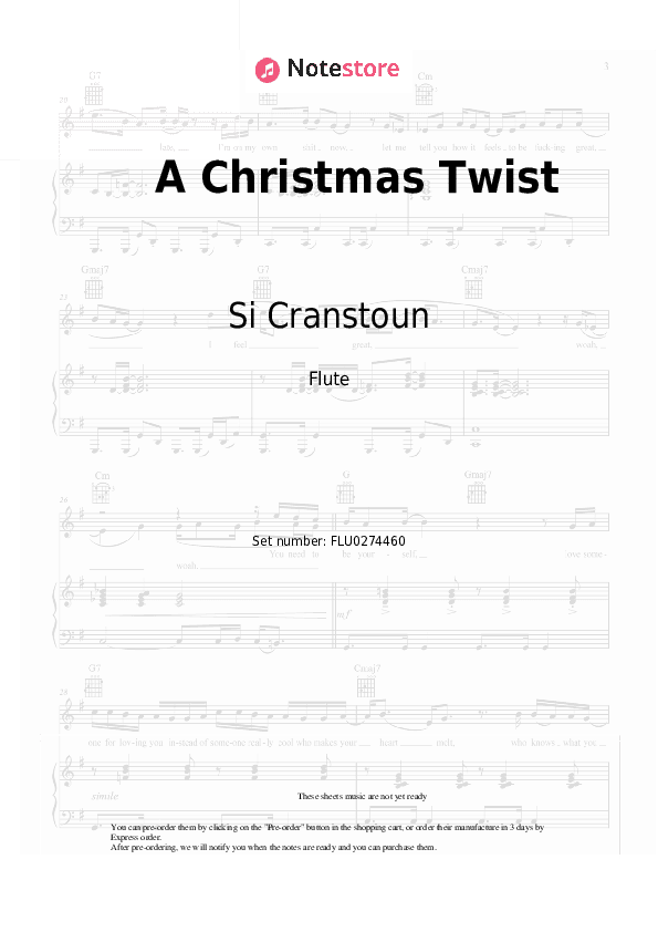 A Christmas Twist - Si Cranstoun Flute Sheet Music - Flute