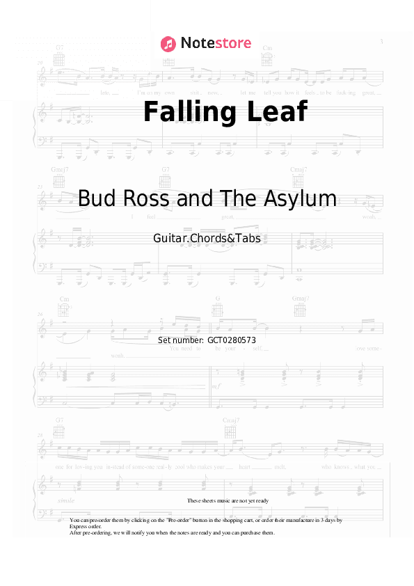 Falling Leaf - Bud Ross and The Asylum Chords and Tabs - Guitar.Chords&Tabs