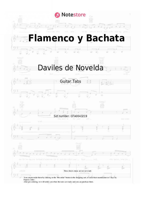 Flamenco y Bachata - Daviles de Novelda Tabs - Guitar.Tabs