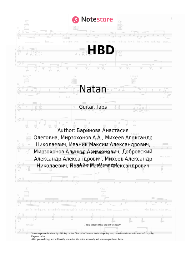 HBD - Natan, Pabl.A Tabs - Guitar.Tabs