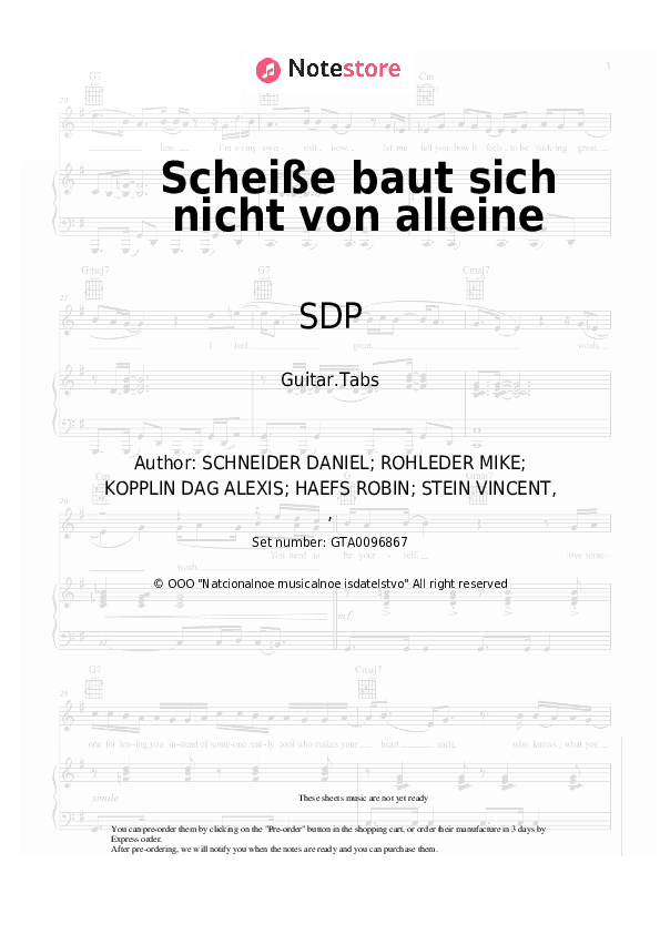 Scheiße baut sich nicht von alleine - SDP, 257ers Tabs - Guitar.Tabs