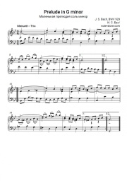 Sheet music, chords Johann Sebastian Bach - Prelude in G minor, BWV 929