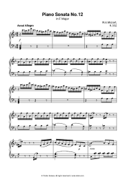 undefined Wolfgang Amadeus Mozart - Piano Sonata No. 12 in F Major, K. 332: III. Assai allegro