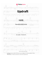 Sheet music, chords HAN - Updraft