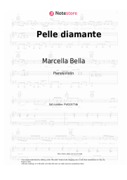 Sheet music, chords Marcella Bella - Pelle diamante
