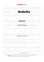 Sheet music, chords Aarne, Toxi$, OG Buda - NaNaNa