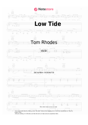 Sheet music, chords Tom Rhodes, Hustle Standard - Low Tide