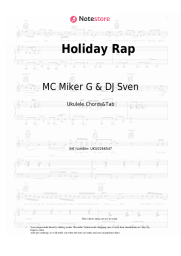 Sheet music, chords MC Miker G & DJ Sven - Holiday Rap