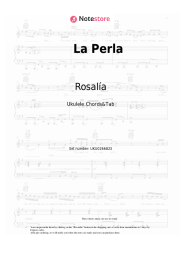 Sheet music, chords Rosalía, Yahritza y su Esencia - La Perla