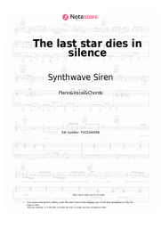 Sheet music, chords Synthwave Siren - The last star dies in silence